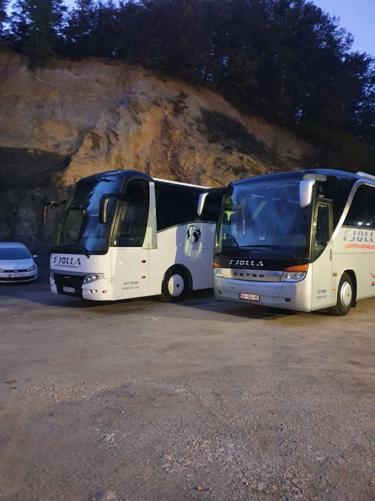 Fjolla buses ready for route operations